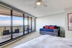 A virtually seamless indoor/outdoor experience from the master bedroom